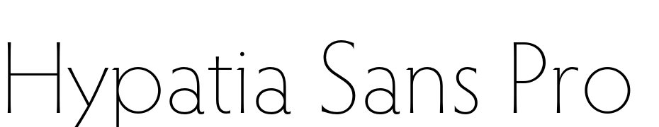 Hypatia Sans Pro Extra Light Font Download Free